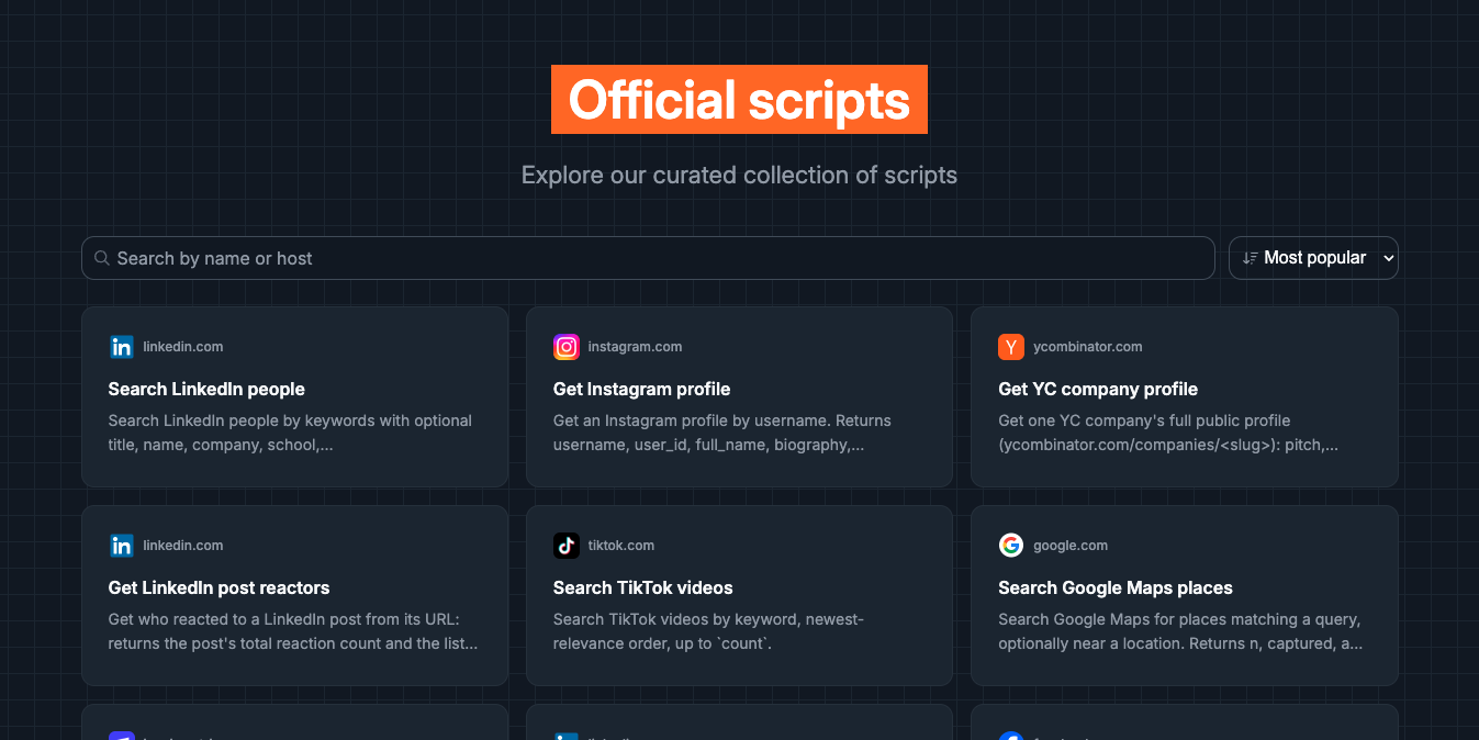 The official library at reduck.ai/explore
